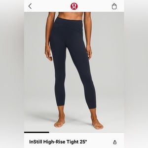 Lululemon InStill High-Rise tight 25" size 6 color true navy
